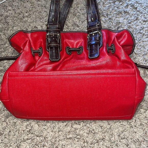 Dooney & Bourke Medium Chiara Handbag Red Brown - Picture 8 of 16